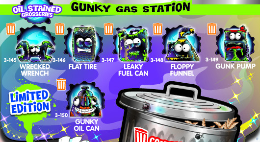 the grossery gang series 3 limited edition gunky gas station checklist