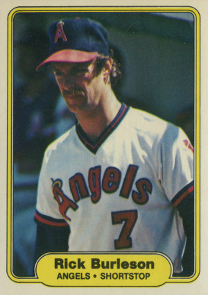 1982 fleer baseball 453 rick burleson