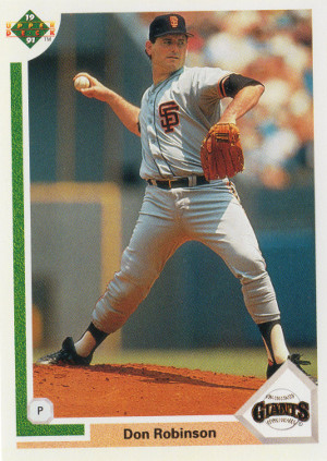 1991 upper deck baseball 402 don robinson