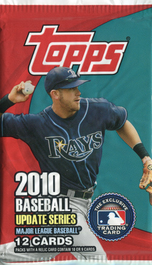 2010 topps update series baseball retail pack