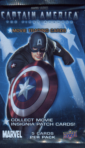 2011 upper deck captain america the first avenger retail pack