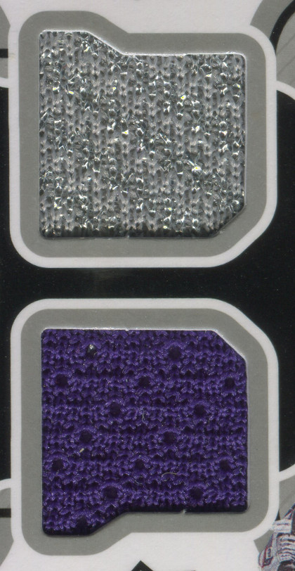 2013 14 upper deck black diamond hockey double jerseys lak dd drew doughty jersey closeup