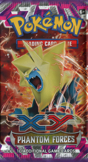 2014 pokemon tcg xy phantom forces booster pack mega manectric