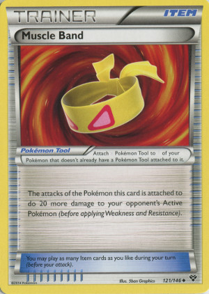 2014 pokemon trading card game xy 121 muscle band