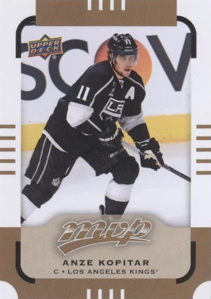 2015 16 upper deck mvp hockey base series sp 162 anze kopitar