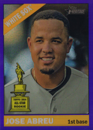 2015-topps-heritage-baseball-purple-chrome-refractor-25-jose-abreu