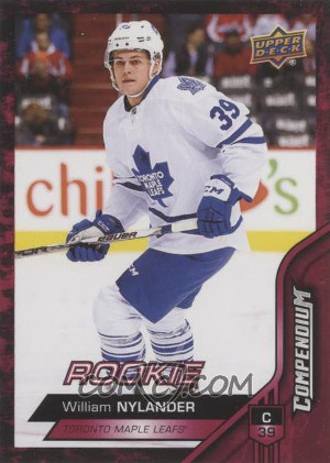 2016 17 upper deck compendium hockey Red 300 william nylander