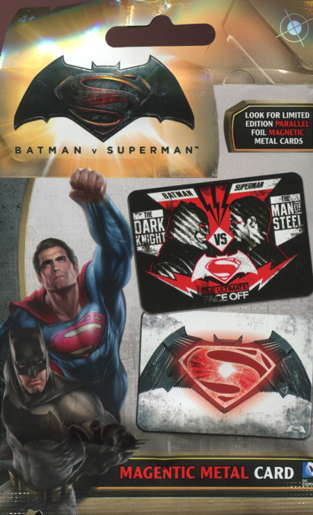2016 bullsitoy dc comics batman v superman magnetic metal card mystery bag