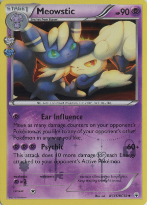2016 pokemon tcg xy generations uncommon rc15 meowstic