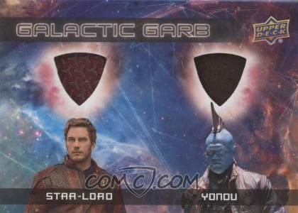 2017 upper deck guardians of the galaxy volume 2 galactic garb dm 3 star lord yondu