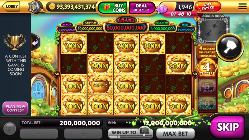 caesars casino clover isle deluxe emerald respins super jackpot 12 billion