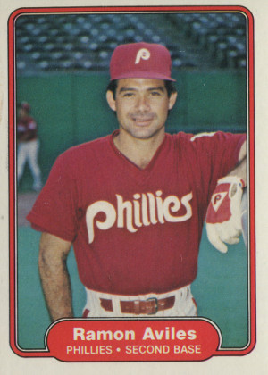 1982 fleer baseball 239 ramon aviles