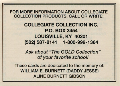 1990 collegiate collection coupon back