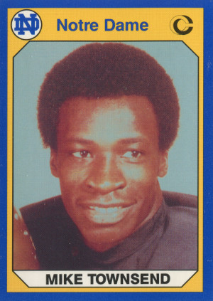 1990 collegiate collection university of notre dame football 51 mike townsend