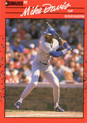 1990 donruss baseball 552 mike davis