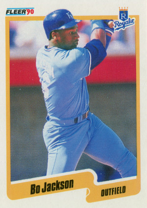 1990 fleer baseball 110 bo jackson