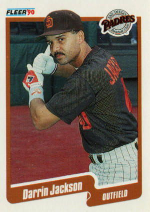 1990 fleer baseball 160 darrin jackson