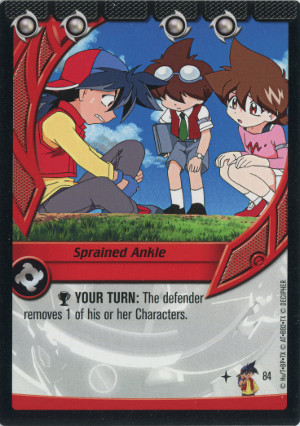 2003 decipher beyblade collision 84 sprained ankie