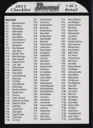 2011-bowman-draft-picks-and-prospects-baseball-checklist-1-of-3