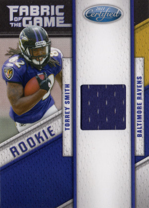 2011-panini-certified-football-fabric-of-the-game-6-torrey-smith