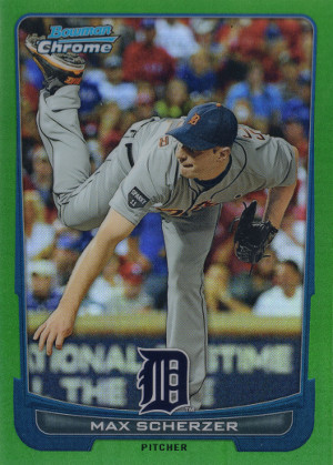 2012-bowman-chrome-baseball-green-refractor-164-max-scherzer