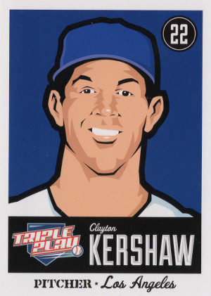 2012-panini-triple-play-baseball-40-clayton-kershaw