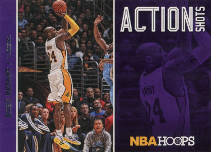 2013 14 panini nba hoops basketball action shots 12 kobe bryant