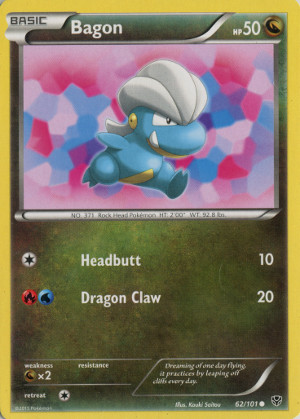 2013 pokemon tcg black white plasma blast common 62 bagon