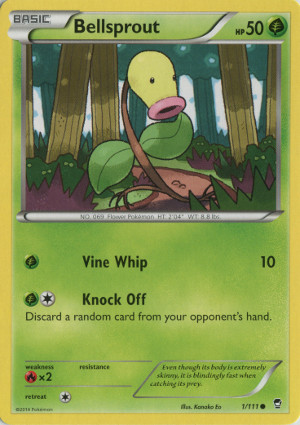 2014 pokemon trading card game xy furious fists common 1 bellsprout