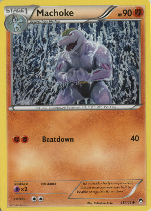 2014 pokemon trading card game xy furious fists uncommon 45 machoke