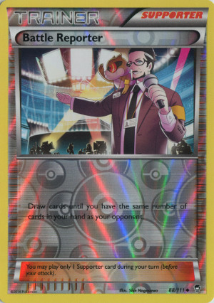 2014 pokemon trading card game xy furious fists uncommon reverse holo 88 battle reporter