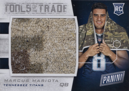 2015 panini black friday tools of the trade towels mil6 marcus mariota