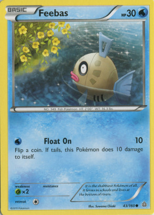 2015 pokemon trading card game xy primal clash common 43 feebas