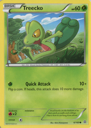 2015 pokemon trading card game xy primal clash common 6 treecko