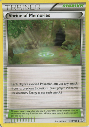 2015 pokemon trading card game xy primal clash uncommon 139 shrine of memories