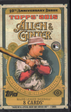 2015 topps allen and ginter worlds champions baseball hobby pack