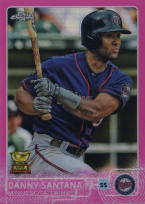 2015-topps-chrome-baseball-Pink 167-danny-santana