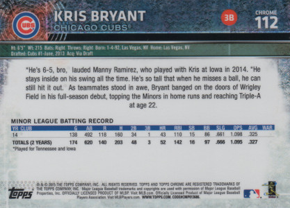 2015-topps-chrome-baseball-prism-refractor-112-kris-bryant-back