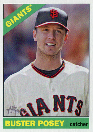 2015 topps heritage baseball 1 buster posey