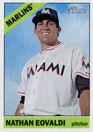 2015 topps heritage baseball 284 nathan eovaldi