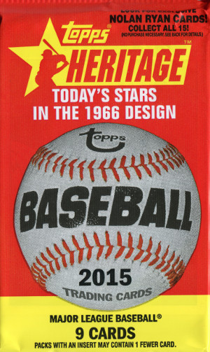 2015 topps heritage baseball retail pack
