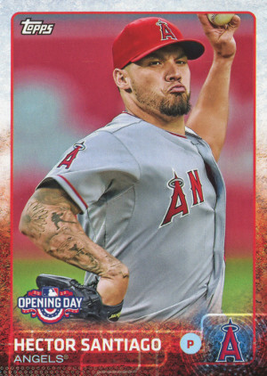 2015 topps opening day baseball 117 hector santiago