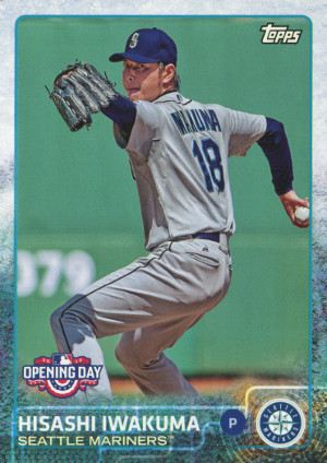 2015 topps opening day baseball 150 hisashi iwakuma
