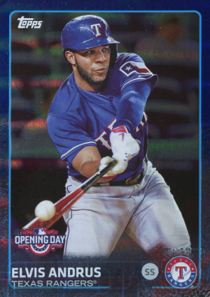 2015 topps opening day baseball opening day 56 elvis andrus