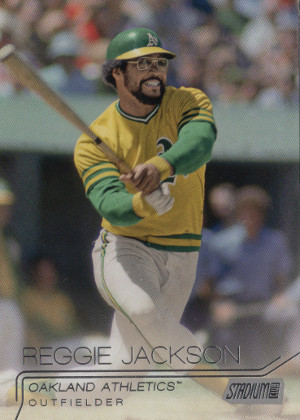 2015 topps stadium club baseball 136 reggie jackson