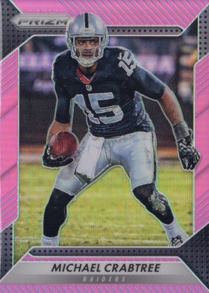 2016 panini prizm football pink prizm 46 michael crabtree