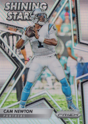2016 panini prizm football prizm shining stars 17 cam newton