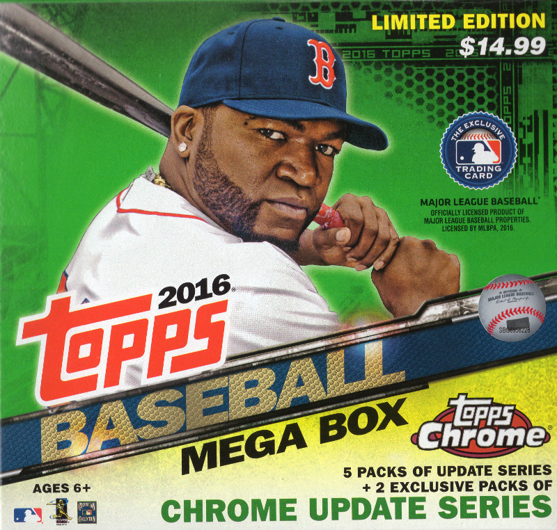 2016 topps baseball mega box