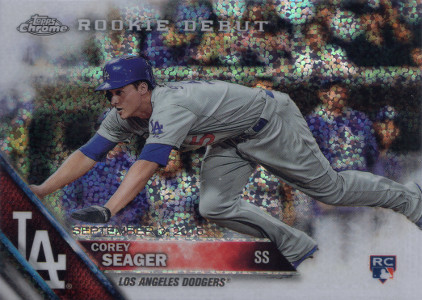 2016 topps chrome update series baseball hmt41 corey seager
