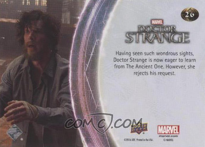 2016 upper deck doctor strange orange 26 teach me back